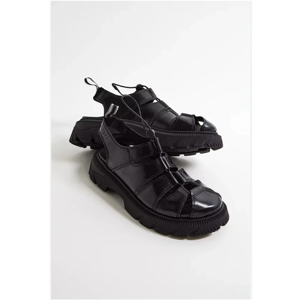 E8 By Miista Eunice Black Sandals 36 NEW